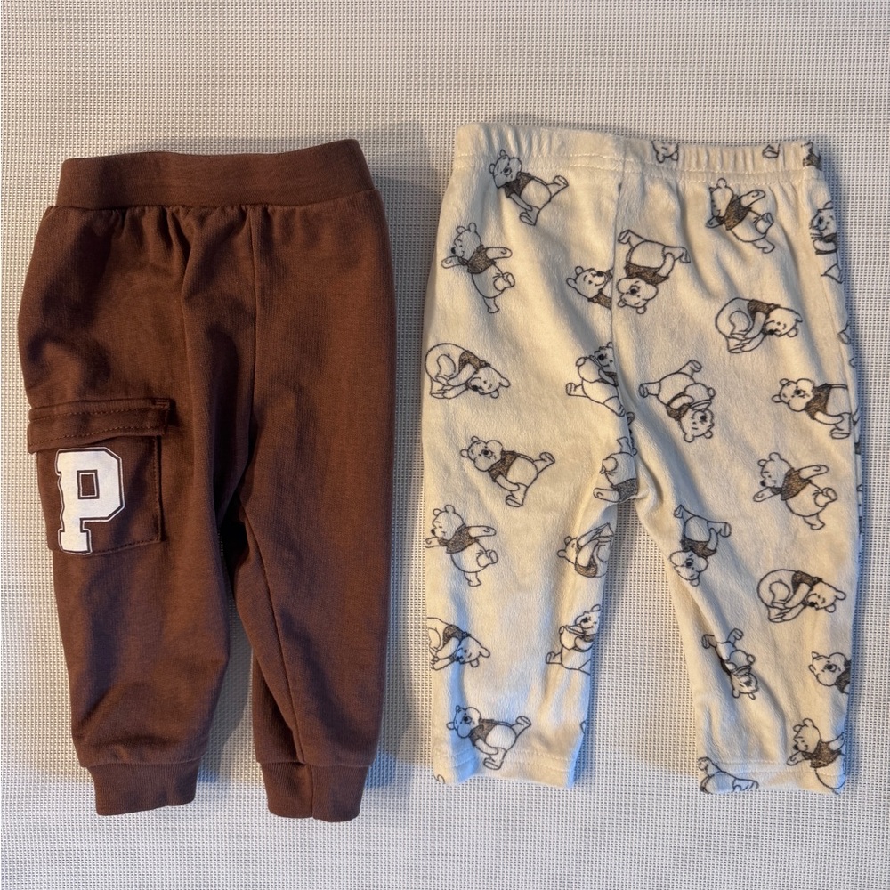 Disney Baby Winnie the Pooh Pants Two Pieces Size 3/6 Months